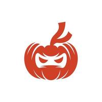 Kürbis Ninja Gesicht kreativ Logo vektor
