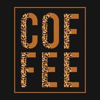 Kaffee Vektor T-Shirt Design