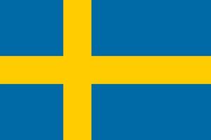 Schweden Flagge, Original und einfach Schweden Flagge isoliert Vektor im offiziell Farben und Anteil korrekt