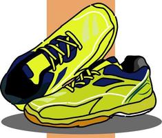 Vektor Illustration von ein Paar von Sport Schuhe.
