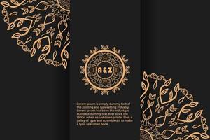 Luxus Mandala Hintergrund mit golden Arabeske Muster. Ornament elegant Einladung Hochzeit Karte, einladen, Hintergrund Startseite Banner Illustration Vektor Design