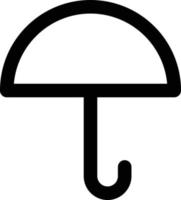 Regenschirm Symbol Vektor Illustration Logo Vorlage isoliert auf Weiß Hintergrund.