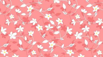 kamomill blomma på rosa bakgrund. abstrakt sömlös mönster. hitta fylla mönster på färgrutor vektor