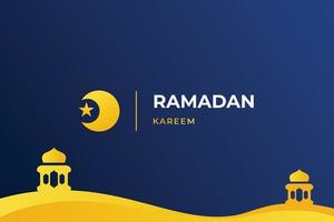 Ramadan kareem Vorlage Design benutzt zum Gruß Karte. Vektor Illustration