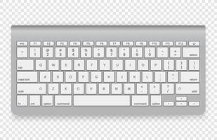 moderne kabellose Tastatur isoliert vektor