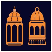 Ramadhan ied Laterne Symbol Logo Vektor