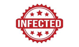 infiziert Gummi Briefmarke. infiziert Grunge Briefmarke Siegel Vektor Illustration