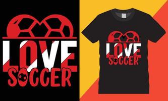 typografi fotboll kreativ t-shirt design vektor
