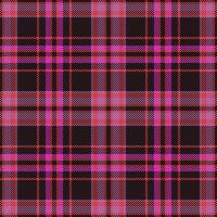 Textil- Textur Hintergrund. prüfen Stoff nahtlos. Tartan Plaid Muster Vektor. vektor