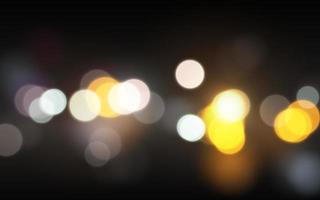 Stadt Beleuchtung beim Nacht Bokeh Sanft Licht abstrakt Hintergrund, Vektor eps 10 Illustration Bokeh Partikel, Hintergrund Dekoration