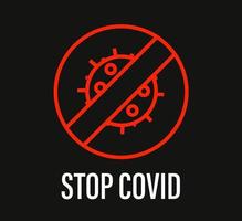 Hör auf, dich zu verstecken. Coronavirus-Schutzkampagne vektor