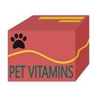 Vitamine, Ergänzungen zum Tiere, Katzen, Hunde, Tier Pflege. vektor