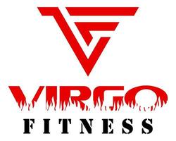 Brief vf Monogramm Fitness Logo Design. vektor