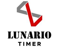 Brief l Monogramm Sanduhr Timer Logo Design. vektor