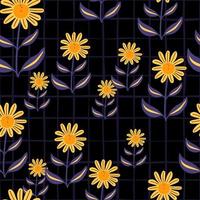 einfach Blume nahtlos Muster. elegant botanisch Hintergrund. abstrakt Blumen- Hintergrund. vektor