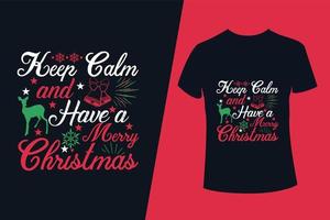 glad jul t-shirt design mall för jul firande. Bra för hälsning kort, t-shirts, muggar, och gåvor. för män, kvinnor, och bebis Kläder fri vektor