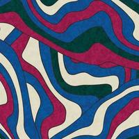 flacher abstrakter psychedelischer grooviger hintergrund. vektor