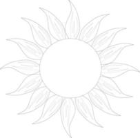 Sonne Sonnenblume Silhouette vektor