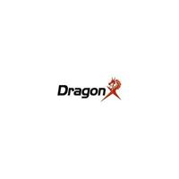 Drachen x Logo Design . vektor