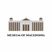 Museum der Republik Nordmakedonien. Es ist eine nationale Einrichtung in Nordmakedonien und eines der ältesten Museen des Landes. es gibt eine Vorstellung von der Geschichte Mazedoniens. Touristen müssen hier besuchen vektor