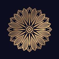 Luxus Mandala Muster Design Hintergrund vektor