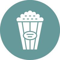 popcorn vektor ikon stil