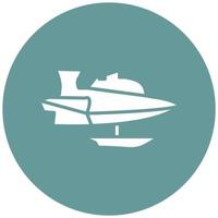 sjöflygplan tävlings vektor ikon stil