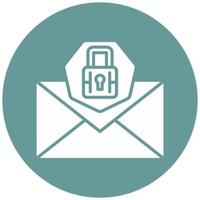 Email Sicherheit Vektor Symbol Stil