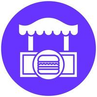 burger affär vektor ikon stil