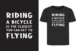 Fahrrad T-Shirt Design vektor