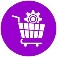 E-Commerce Lösungen Vektor Symbol Stil