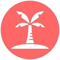 Palme Insel Vektor Symbol Stil