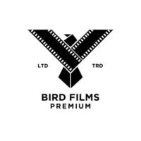 Film Streifen Vogel Logo Symbol Design vektor