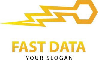 schnell Daten Logo. Daten Logo vektor