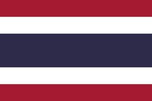 Thailand Flagge, offiziell Farben und Anteil korrekt. National Thailand flagge.thailand Flagge Zeichnung durch Pastell- auf Holzkohle Papier vektor