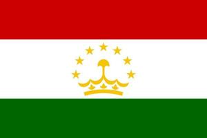 Republik von Tadschikistan Flagge, Tadschikistan Flagge Vektor, Tadschikistan Land Flagge ist ein Symbol von Freiheit, Patriotismus und Unabhängigkeit. vektor
