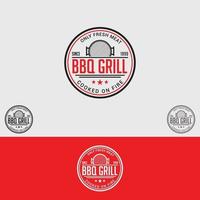 Grillgrill Logo Design Vektor Vorlage