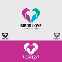 fågel logotyp design vektor mall
