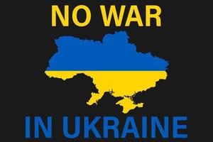 Kein Krieg in der Ukraine Slogan Illustration Russland greift die Ukraine an vektor