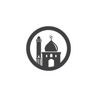 Moschee muslimische Symbol Vektor Illustration