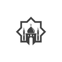 Moschee muslimische Symbol Vektor Illustration