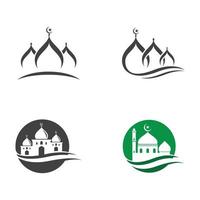 Moschee muslimische Symbol Vektor Illustration