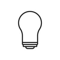 editierbar Symbol von Licht Birne, Vektor Illustration isoliert auf Weiß Hintergrund. mit zum Präsentation, Webseite oder Handy, Mobiltelefon App