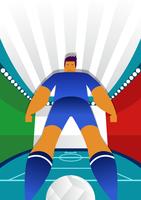 Italien VM fotbollsspelare vektor illustration