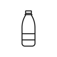 editierbar Symbol von Plastik Flasche, Vektor Illustration isoliert auf Weiß Hintergrund. mit zum Präsentation, Webseite oder Handy, Mobiltelefon App