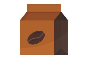 Kaffee Sack Symbol Illustration. Symbol verbunden zu Kaffee Element. eben Symbol Stil. einfach Vektor Design editierbar