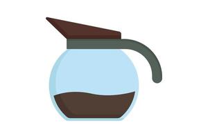 Kaffee Topf Symbol Illustration. Symbol verbunden zu Kaffee Element. eben Symbol Stil. einfach Vektor Design editierbar