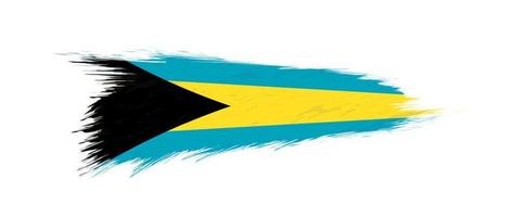 Flagge von das Bahamas im Grunge Bürste Schlaganfall. vektor