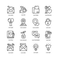 kärlek vektor översikt ikon design illustration. sporter och utmärkelser symbol på vit bakgrund eps 10 fil uppsättning 2