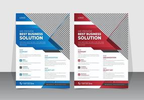 företags- företag multipurpose flygblad design eller modern broschyr omslag folder mall vektor